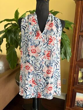CABI high neck floral top, Stem Blouse 5537 - size small